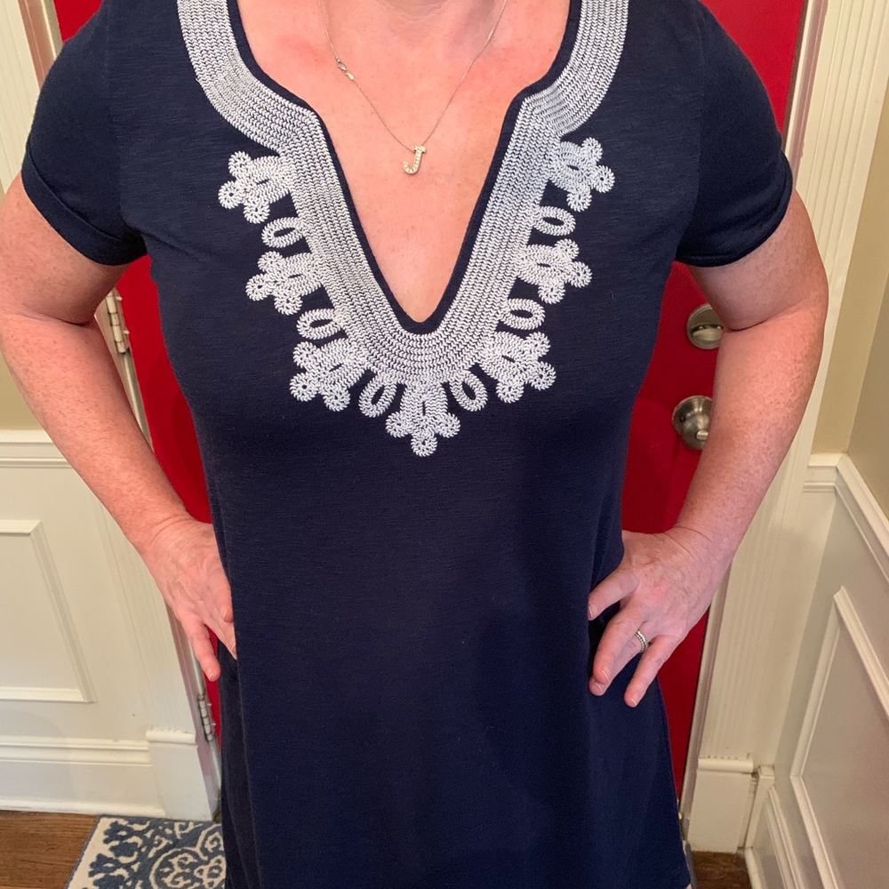 Lilly Pulitzer Navy Shirt Dress